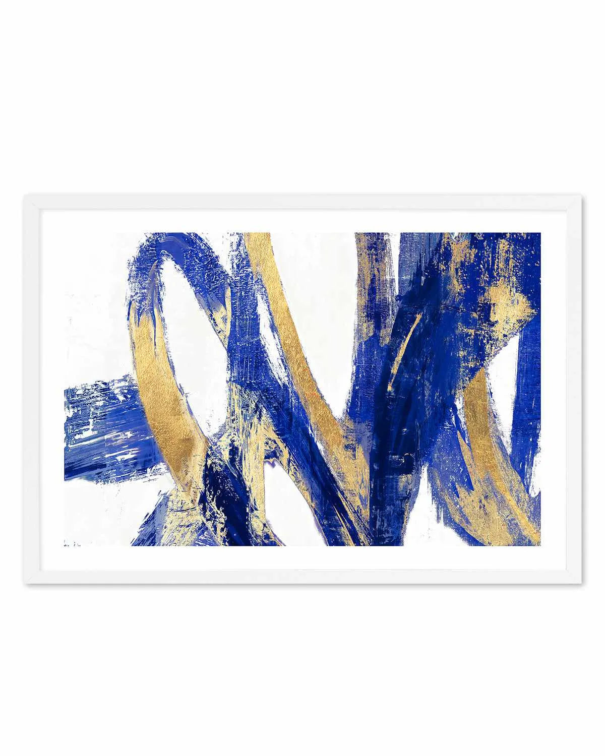 Indigo Abstract V Art Print from Olive et Oriel where you can shop wallpaper and artworks online