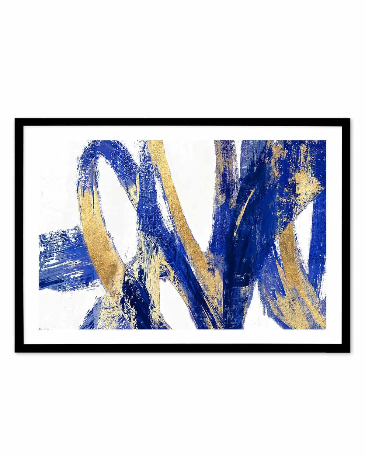 Indigo Abstract V Art Print from Olive et Oriel where you can shop wallpaper and artworks online