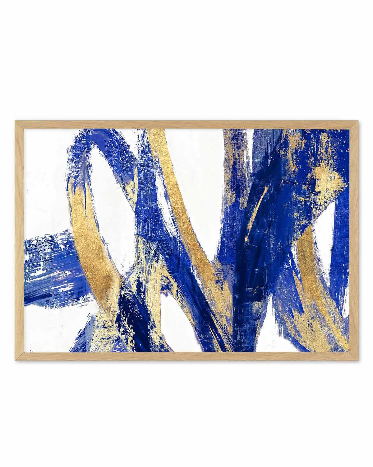 Indigo Abstract V Art Print from Olive et Oriel where you can shop wallpaper and artworks online