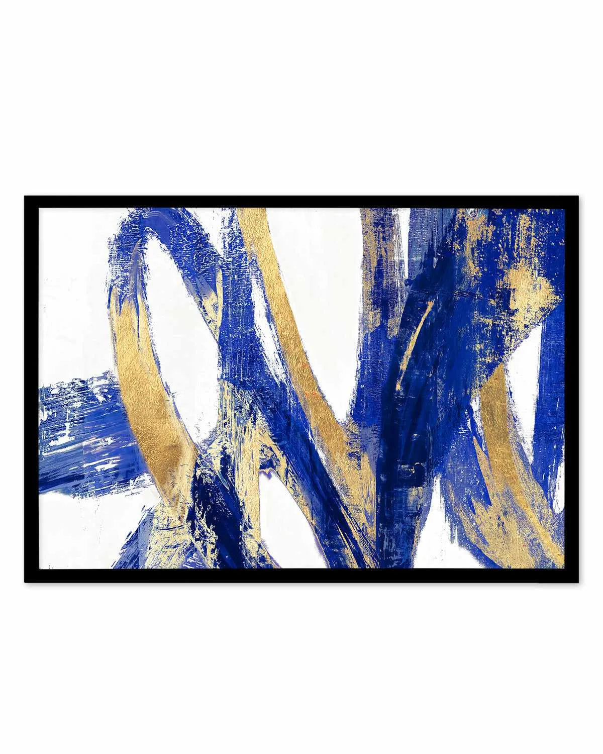 Indigo Abstract V Art Print from Olive et Oriel where you can shop wallpaper and artworks online