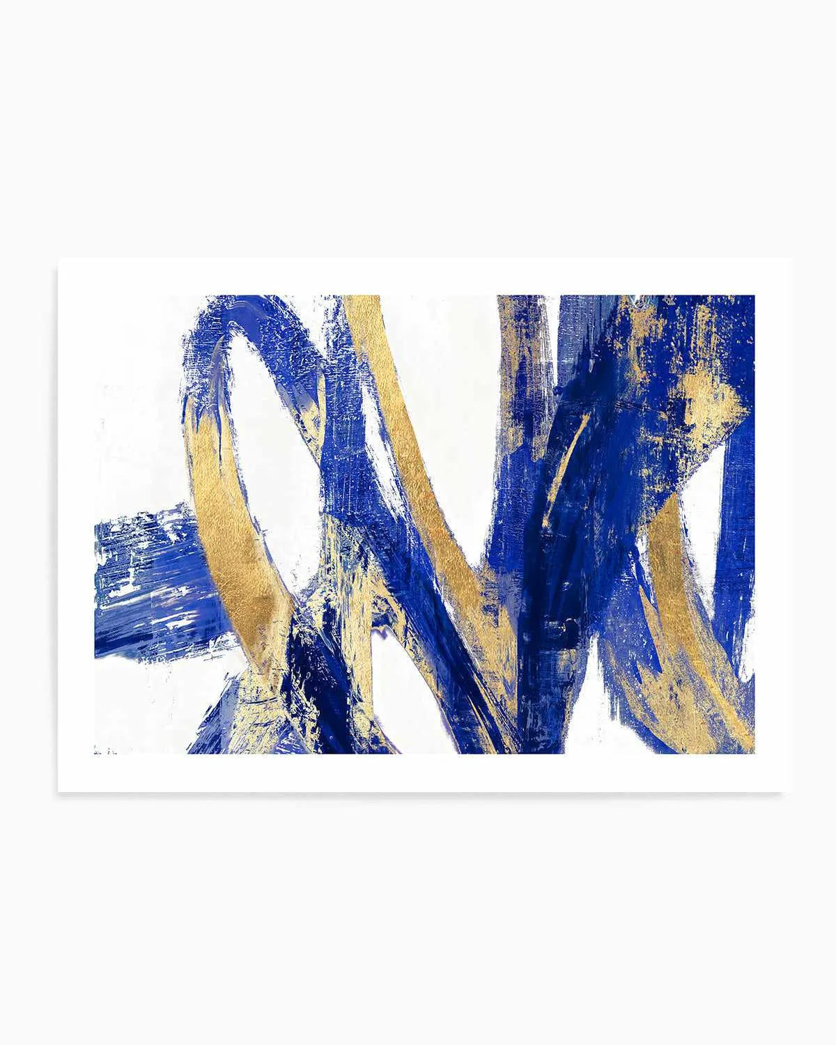 Indigo Abstract V Art Print from Olive et Oriel where you can shop wallpaper and artworks online