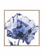 Indigo Flower I | Framed Canvas Art Print