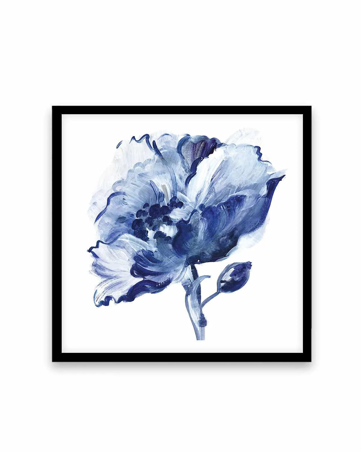 Indigo Flower II Art Print from Olive et Oriel where you can shop wallpaper and artworks online