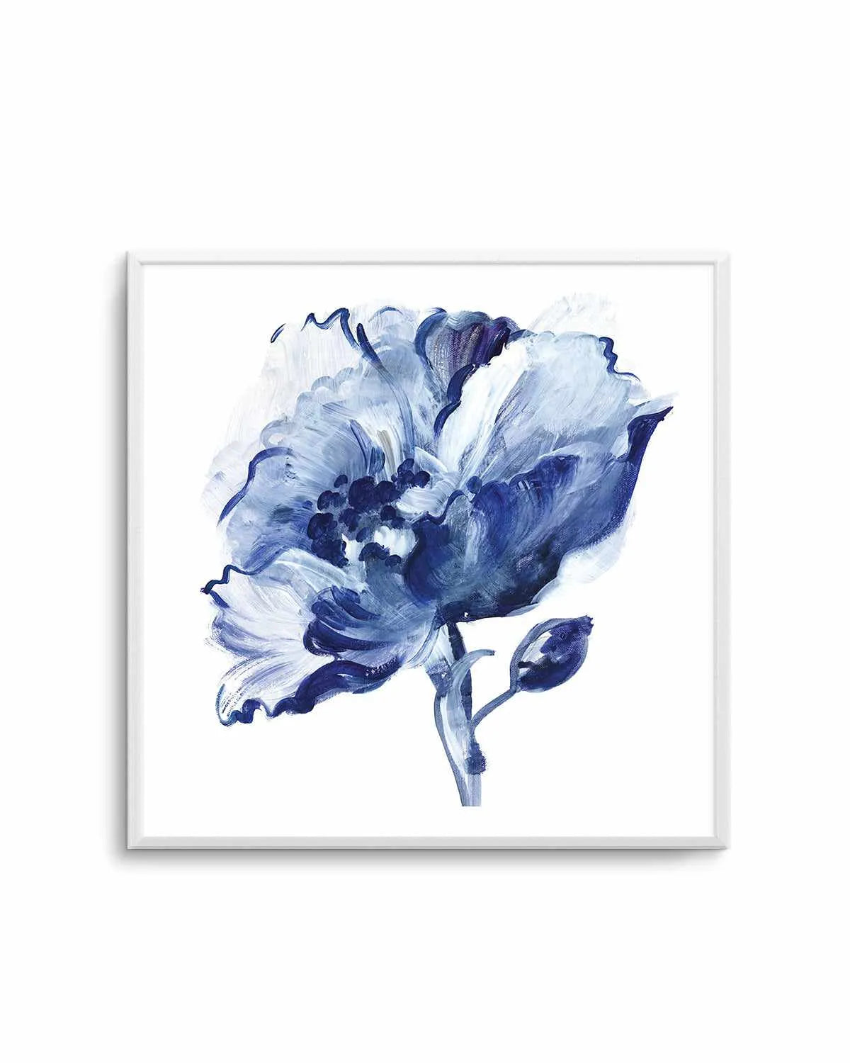 Indigo Flower II Art Print from Olive et Oriel where you can shop wallpaper and artworks online