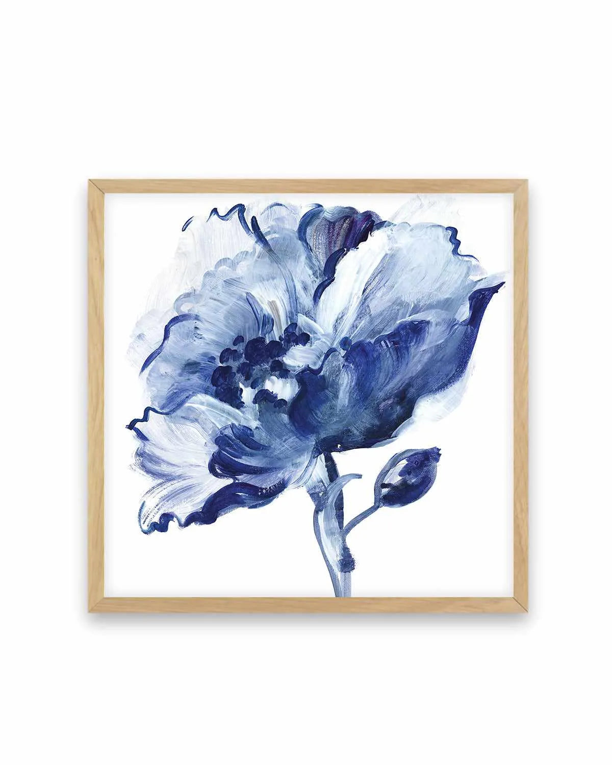 Indigo Flower II Art Print from Olive et Oriel where you can shop wallpaper and artworks online