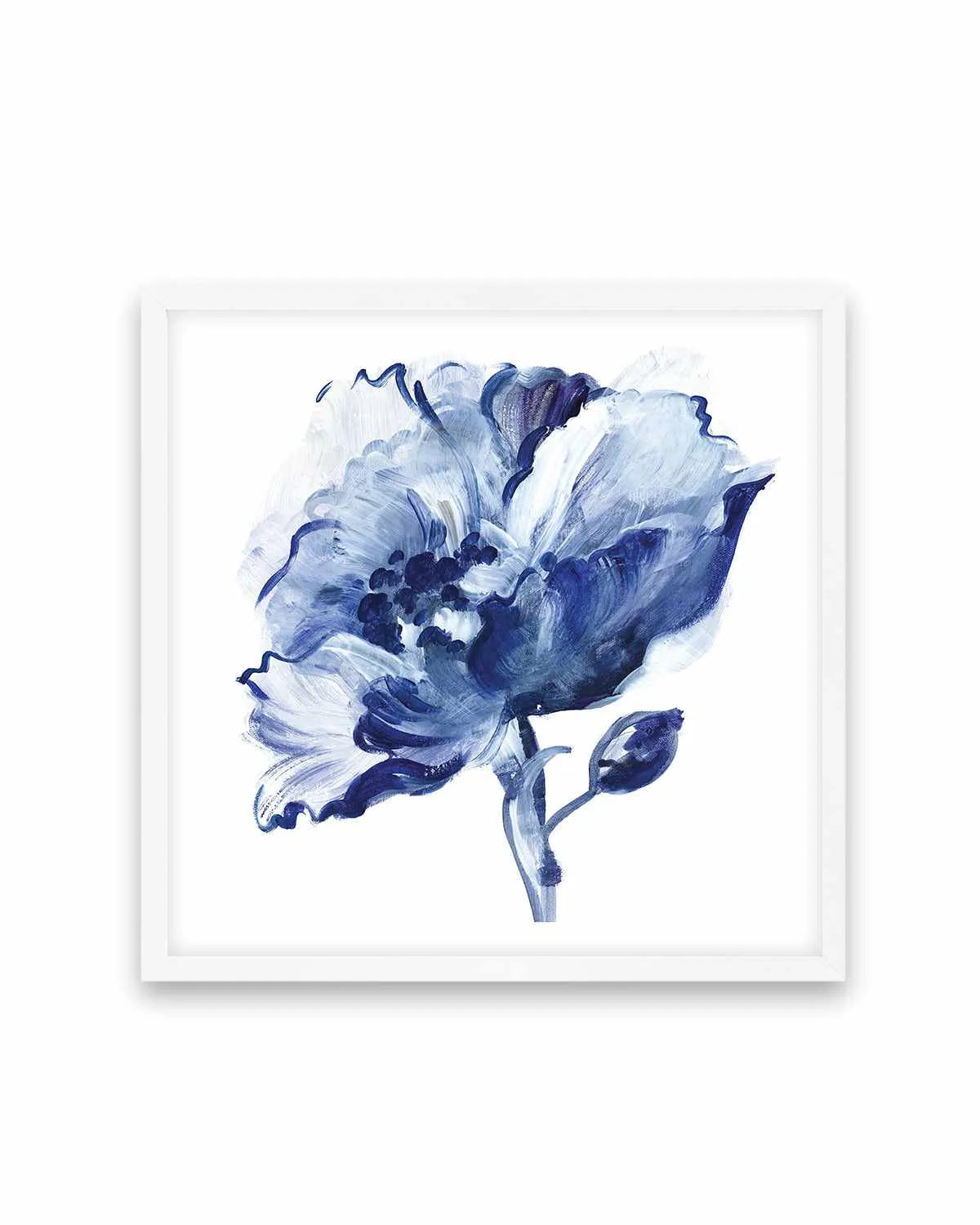 Indigo Flower II Art Print from Olive et Oriel where you can shop wallpaper and artworks online