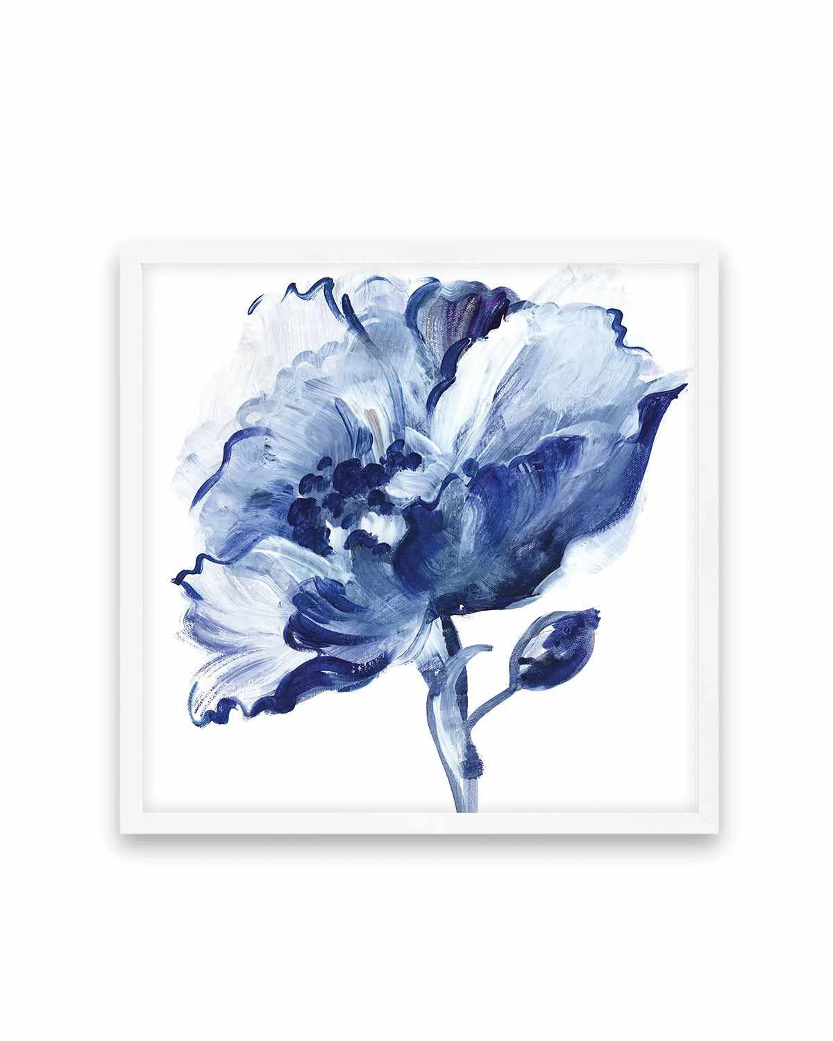 Indigo Flower II Art Print from Olive et Oriel where you can shop wallpaper and artworks online