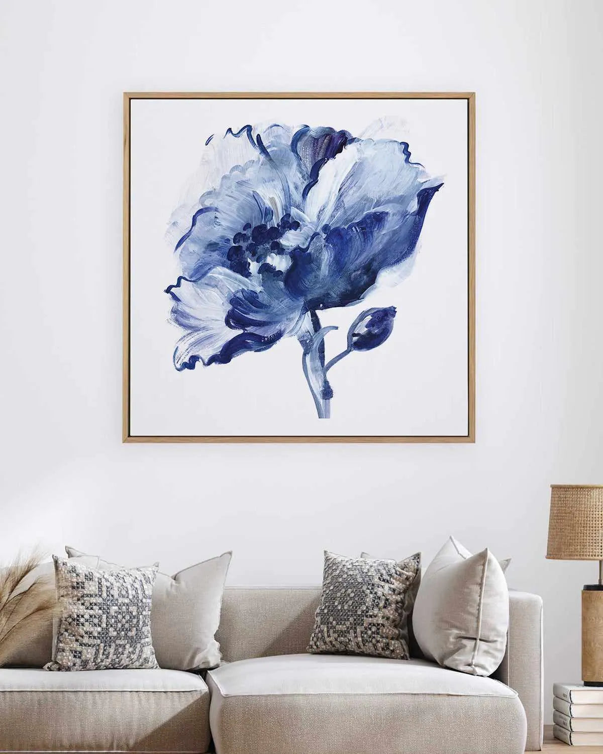 Indigo Flower II Art Print from Olive et Oriel where you can shop wallpaper and artworks online