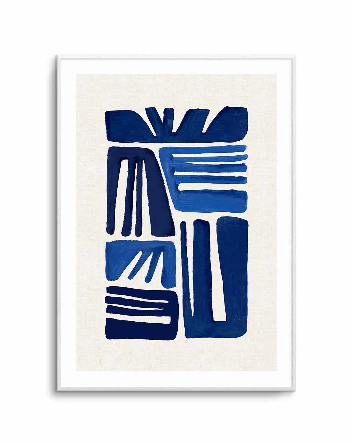 Indigo Form I Art Print from Olive et Oriel where you can shop wallpaper and artworks online
