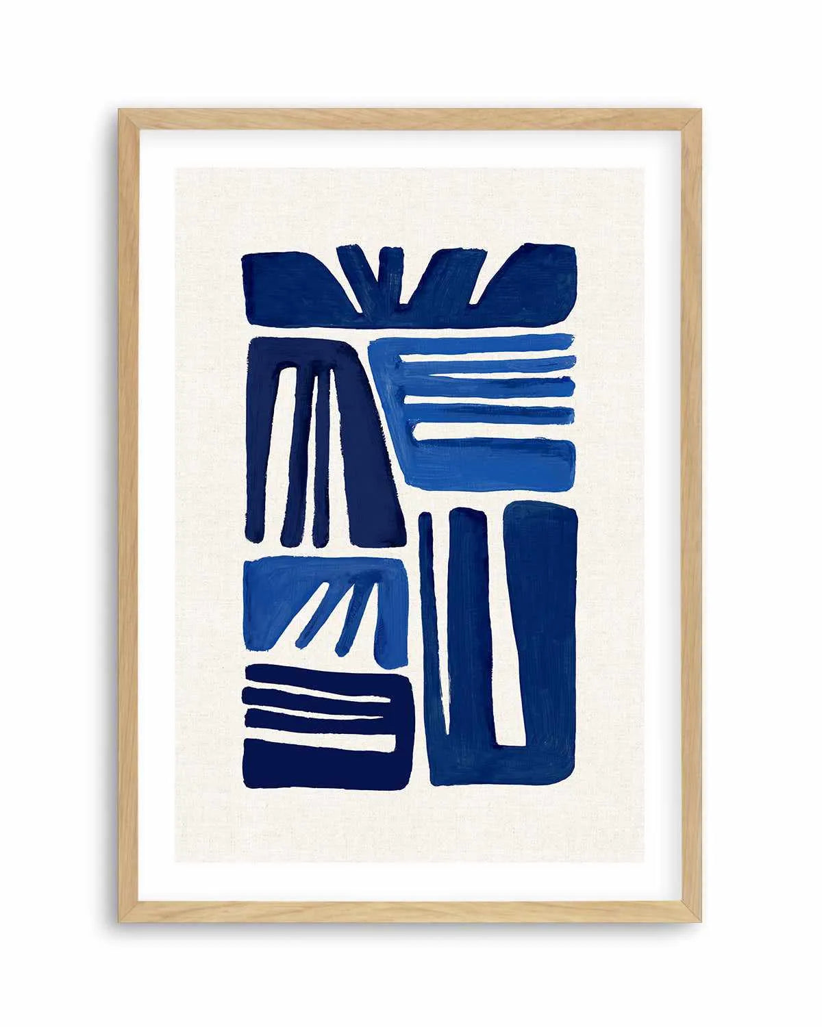 Indigo Form I Art Print from Olive et Oriel where you can shop wallpaper and artworks online