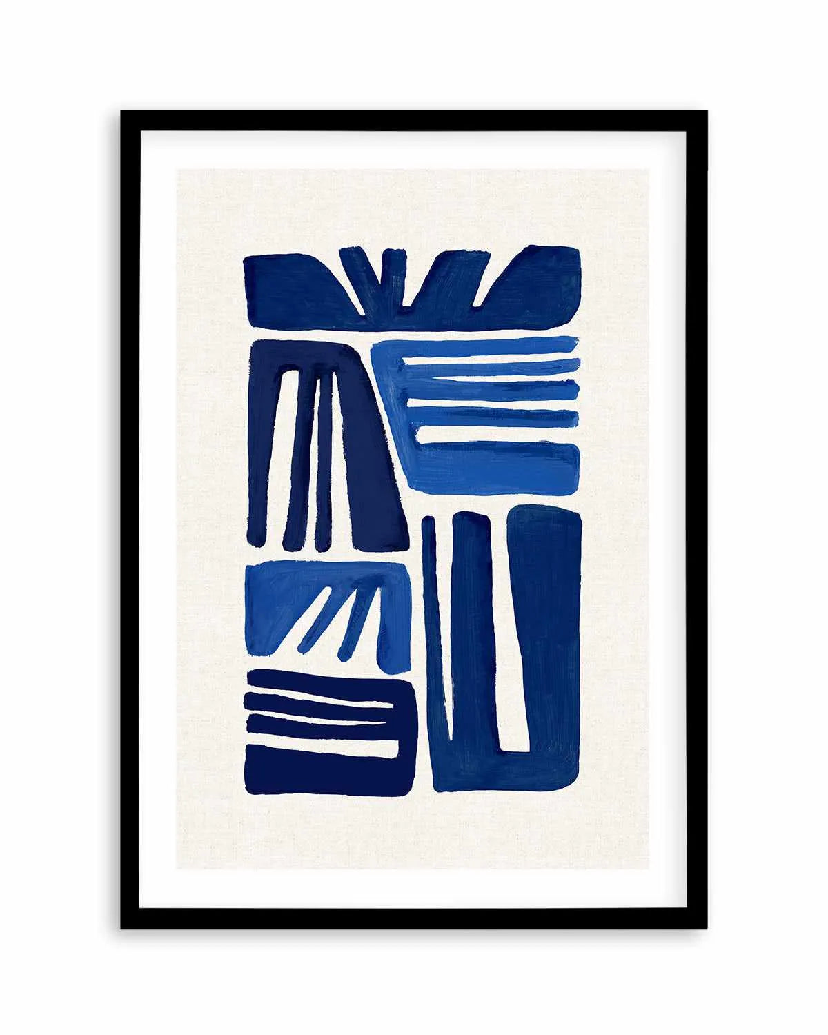 Indigo Form I Art Print from Olive et Oriel where you can shop wallpaper and artworks online