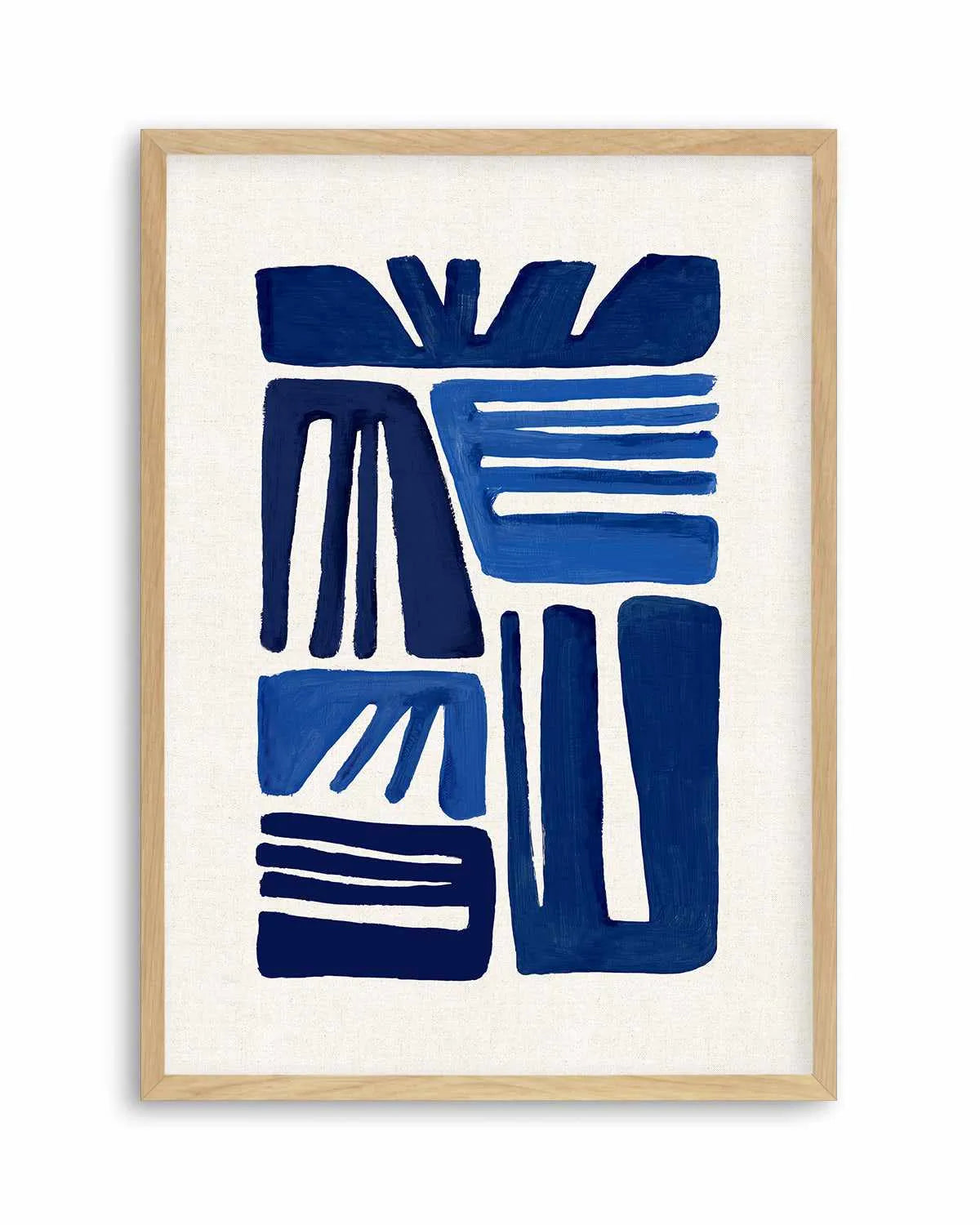 Indigo Form I Art Print from Olive et Oriel where you can shop wallpaper and artworks online