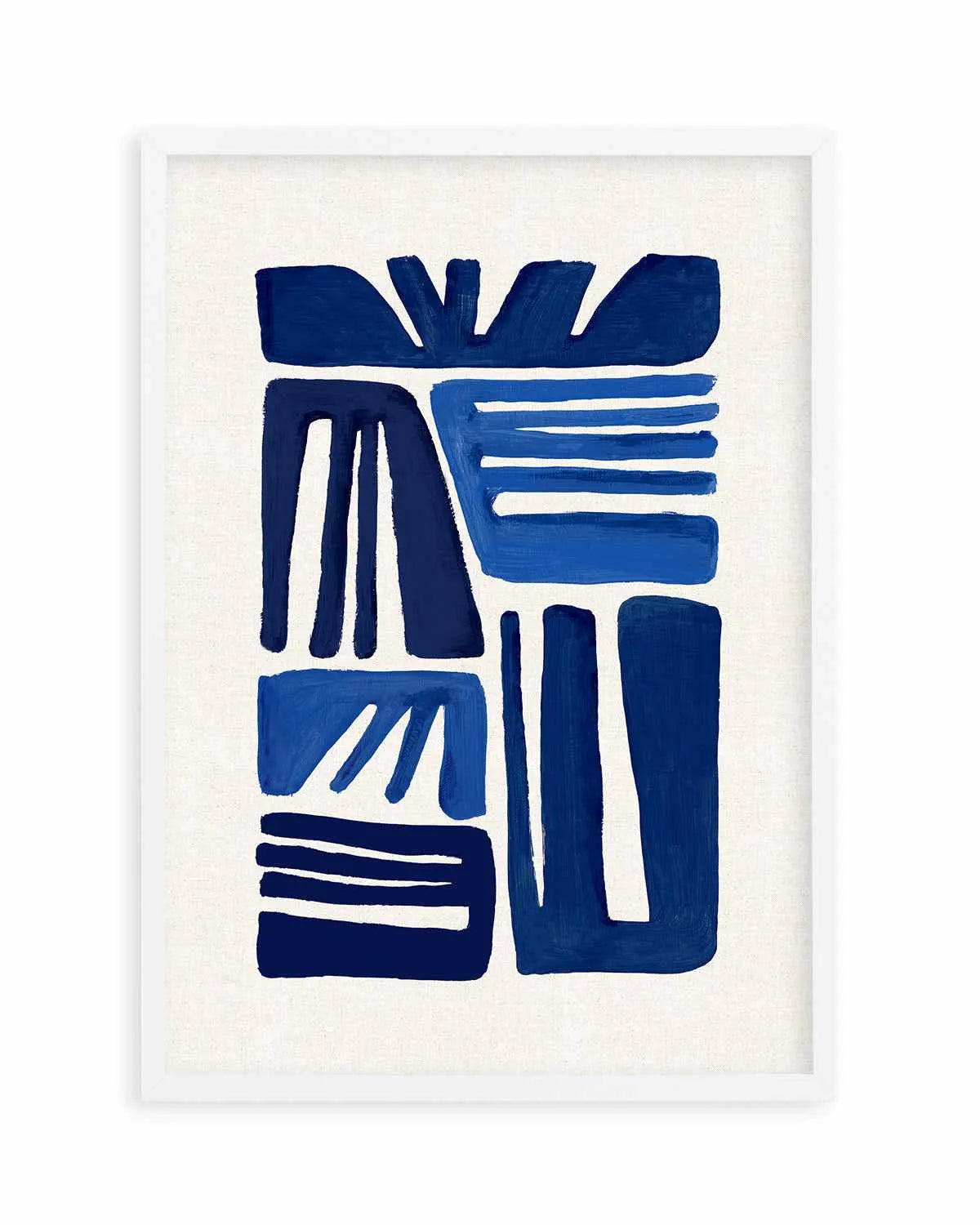 Indigo Form I Art Print from Olive et Oriel where you can shop wallpaper and artworks online