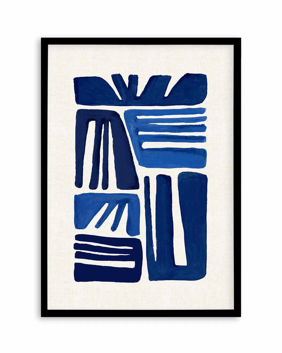 Indigo Form I Art Print from Olive et Oriel where you can shop wallpaper and artworks online