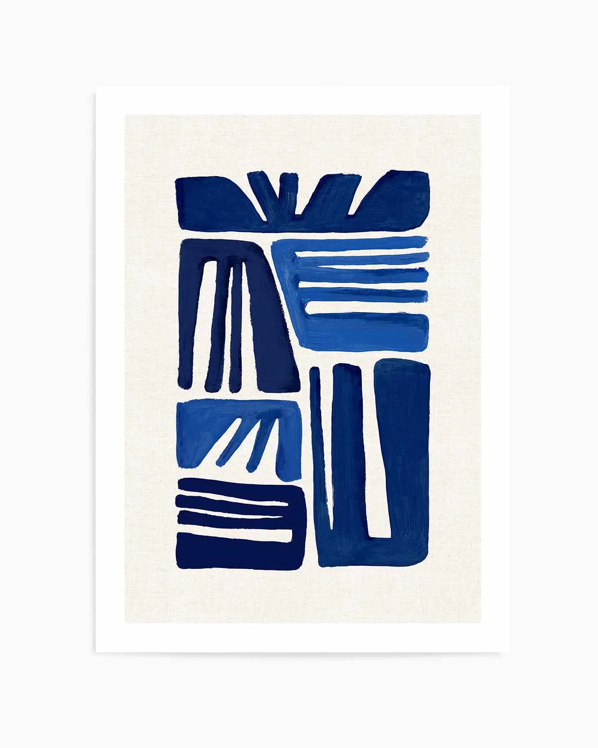 Indigo Form I Art Print from Olive et Oriel where you can shop wallpaper and artworks online