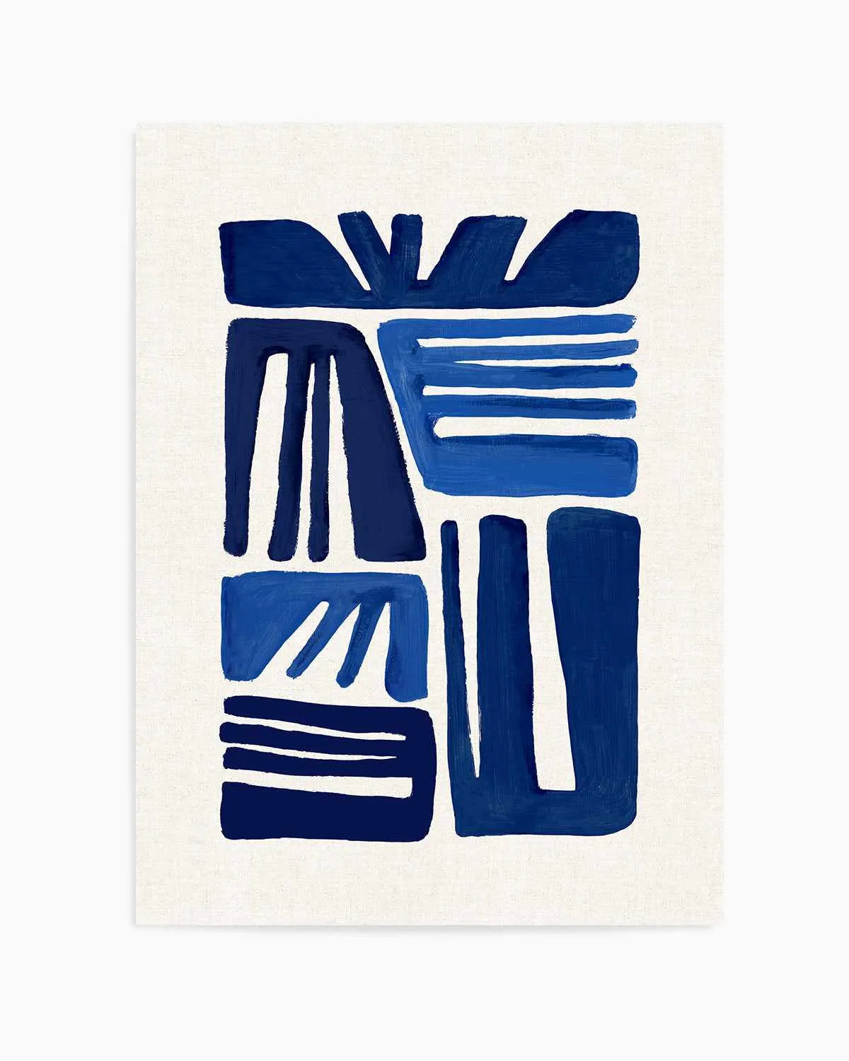 Indigo Form I Art Print from Olive et Oriel where you can shop wallpaper and artworks online