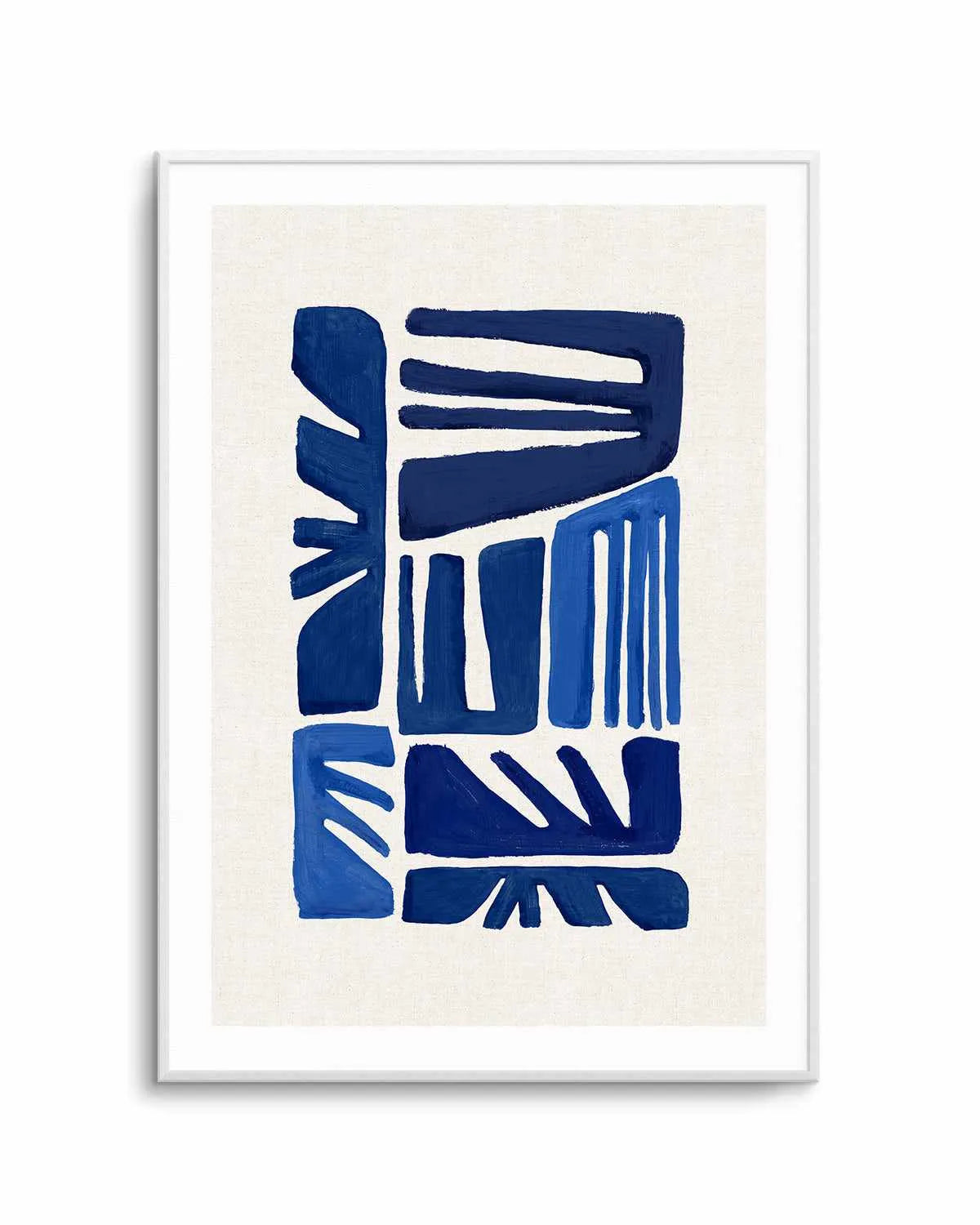 Indigo Form II Art Print from Olive et Oriel where you can shop wallpaper and artworks online
