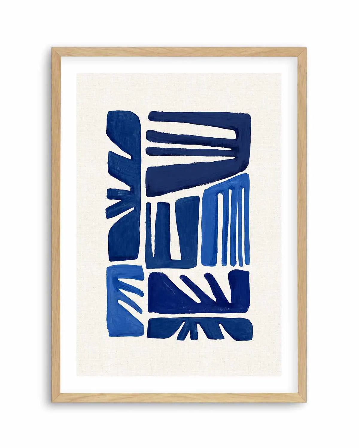 Indigo Form II Art Print from Olive et Oriel where you can shop wallpaper and artworks online