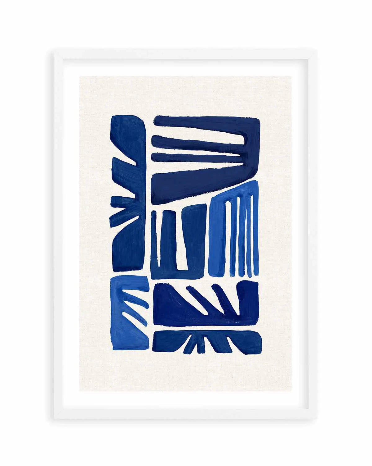 Indigo Form II Art Print from Olive et Oriel where you can shop wallpaper and artworks online