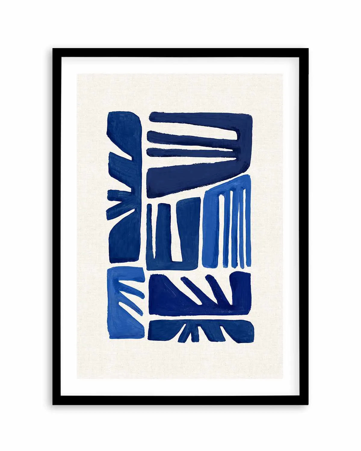 Indigo Form II Art Print from Olive et Oriel where you can shop wallpaper and artworks online