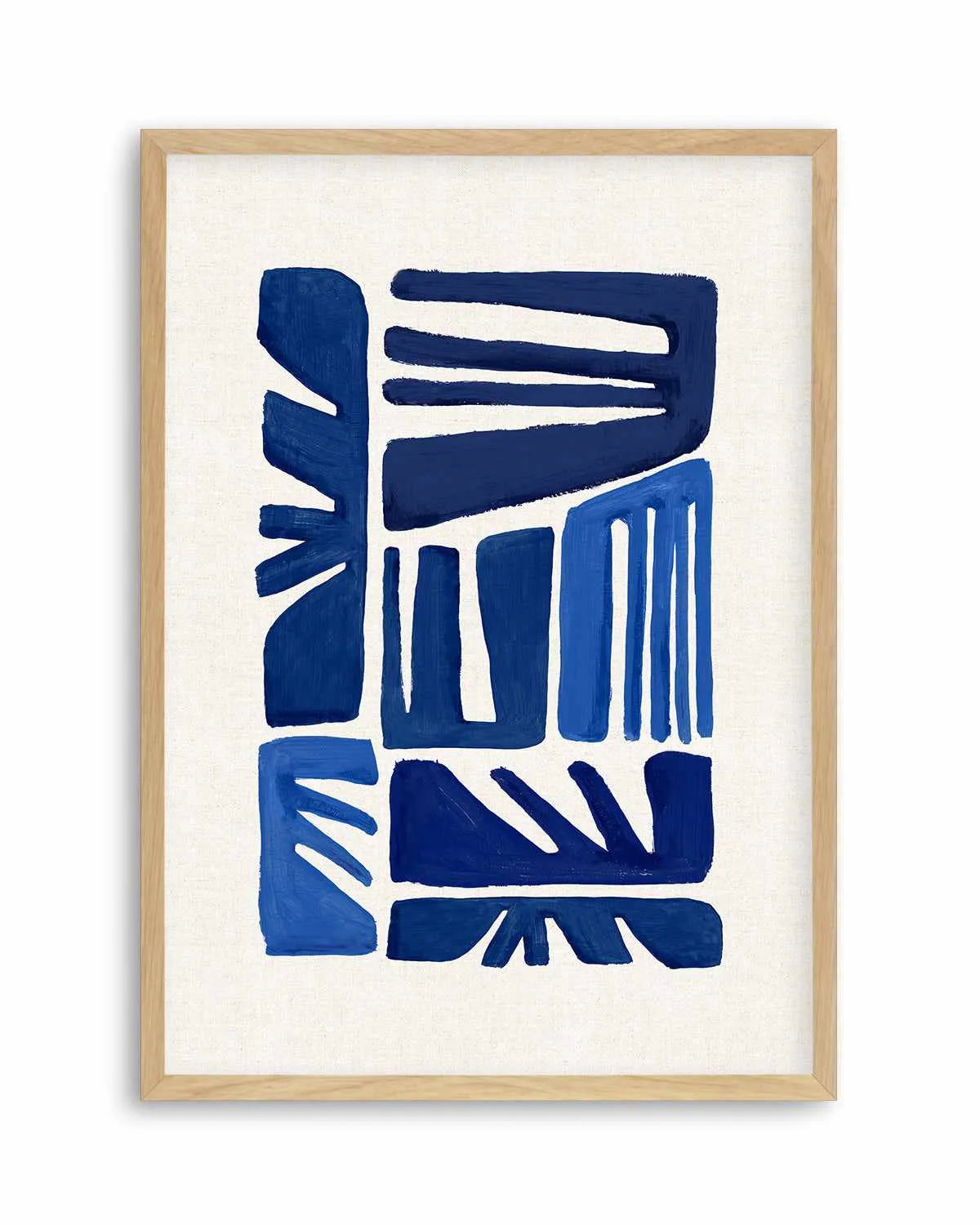 Indigo Form II Art Print from Olive et Oriel where you can shop wallpaper and artworks online