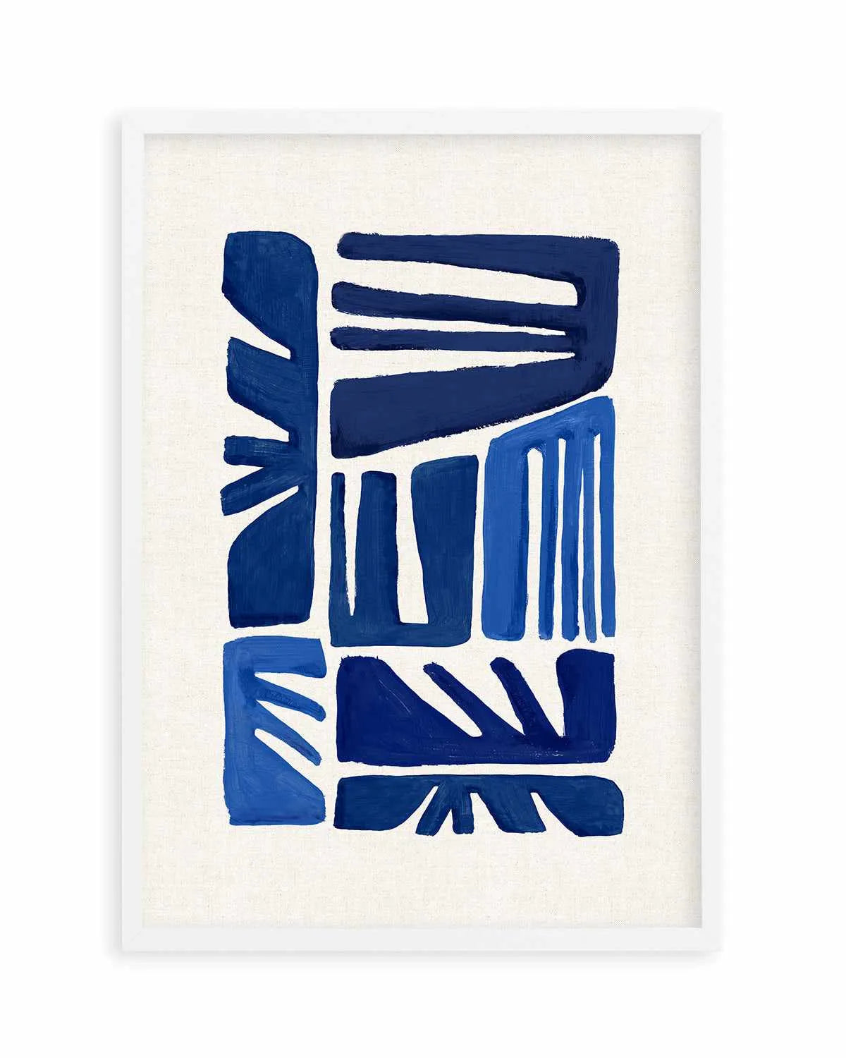 Indigo Form II Art Print from Olive et Oriel where you can shop wallpaper and artworks online