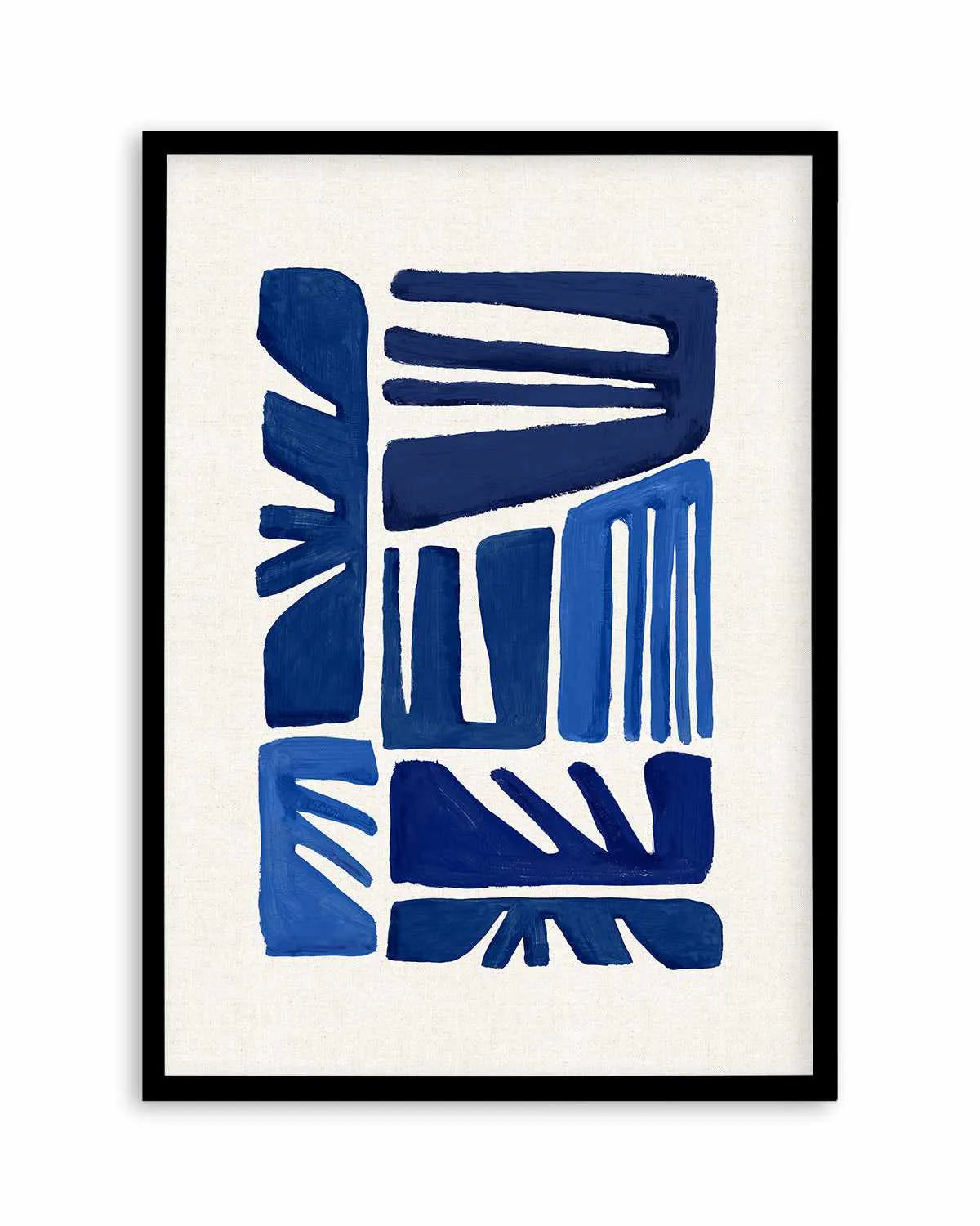 Indigo Form II Art Print from Olive et Oriel where you can shop wallpaper and artworks online