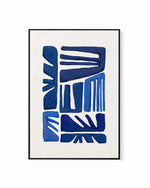 Indigo Form II | Framed Canvas Art Print