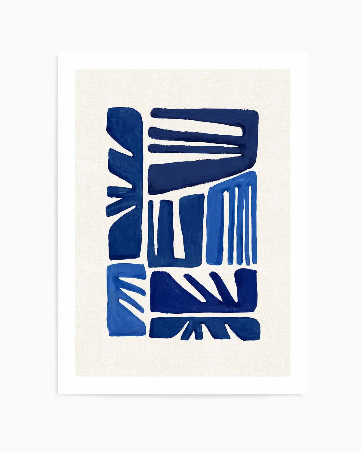Indigo Form II Art Print from Olive et Oriel where you can shop wallpaper and artworks online