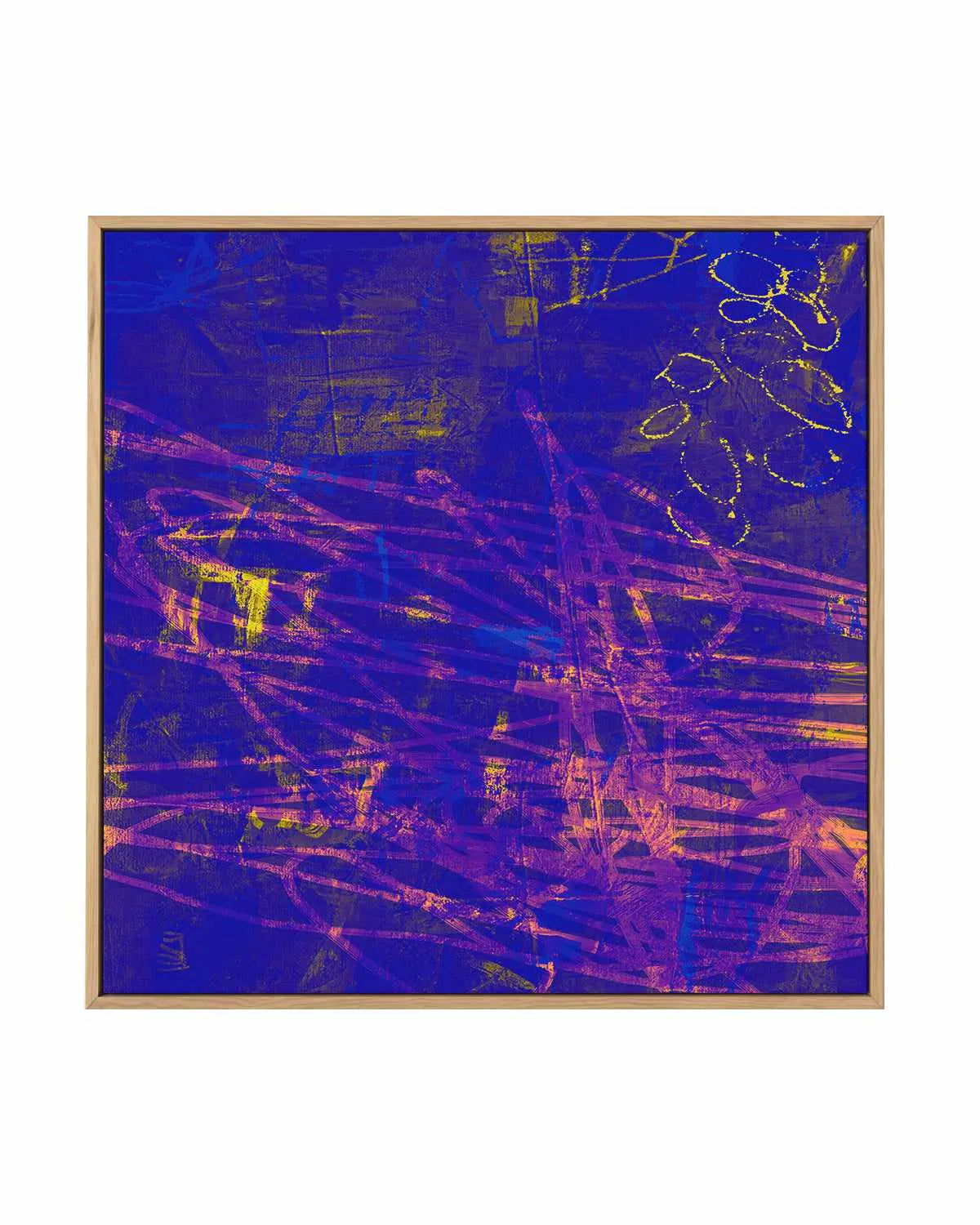 Indigo Lush by Antonia Tzenova | Framed Canvas Art Print from Olive et Oriel where you can shop wallpaper and artworks online