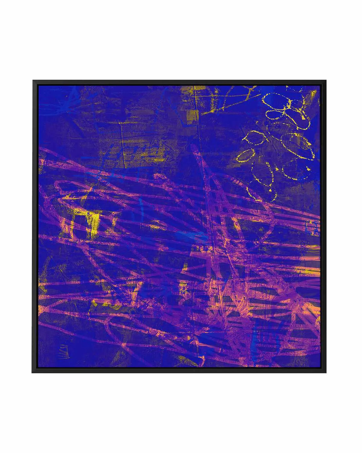 Indigo Lush by Antonia Tzenova | Framed Canvas Art Print from Olive et Oriel where you can shop wallpaper and artworks online