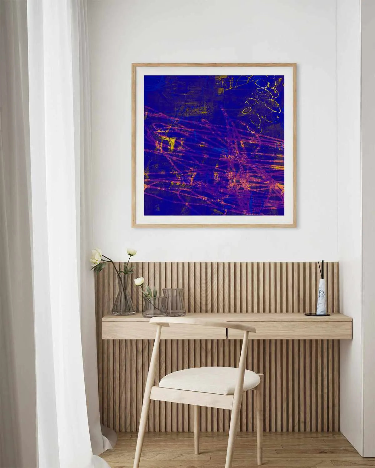 Indigo Lush by Antonia Tzenova Art Print from Olive et Oriel where you can shop wallpaper and artworks online