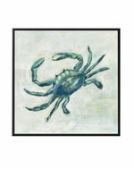 Indigo Sea Life II | Framed Canvas Art Print
