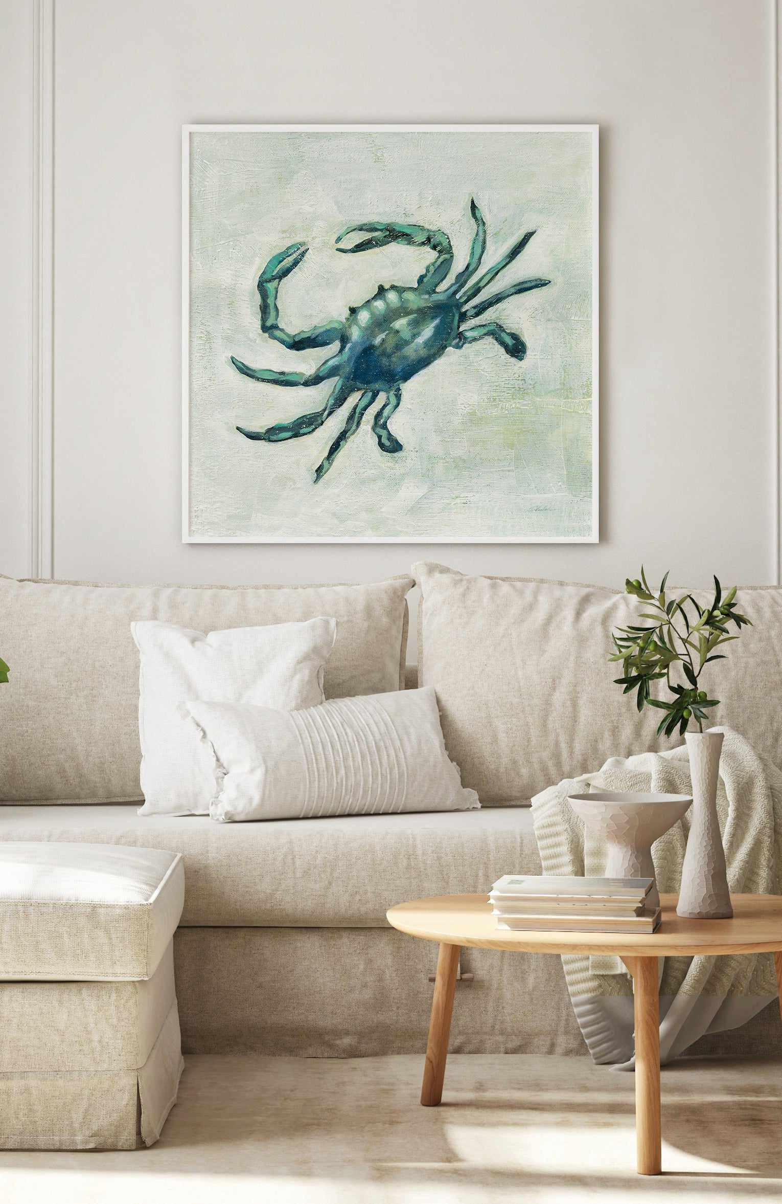 Indigo Sea Life II | Art Print