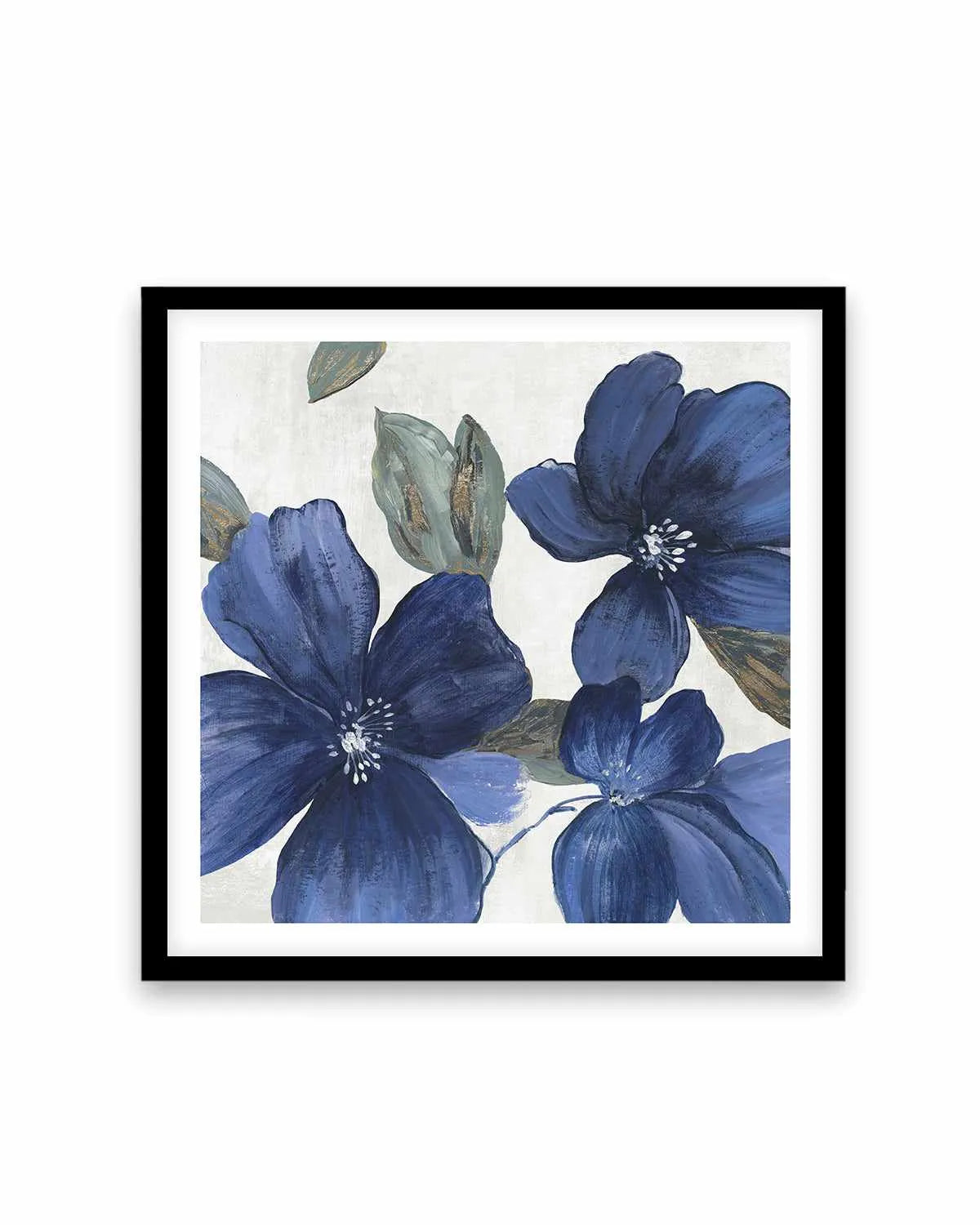 Indigo Spring Florals I Art Print from Olive et Oriel where you can shop wallpaper and artworks online
