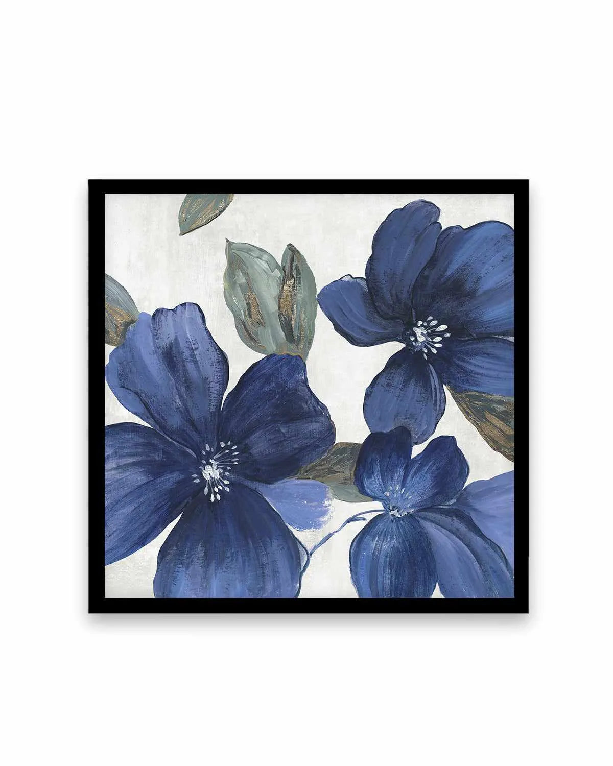 Indigo Spring Florals I Art Print from Olive et Oriel where you can shop wallpaper and artworks online
