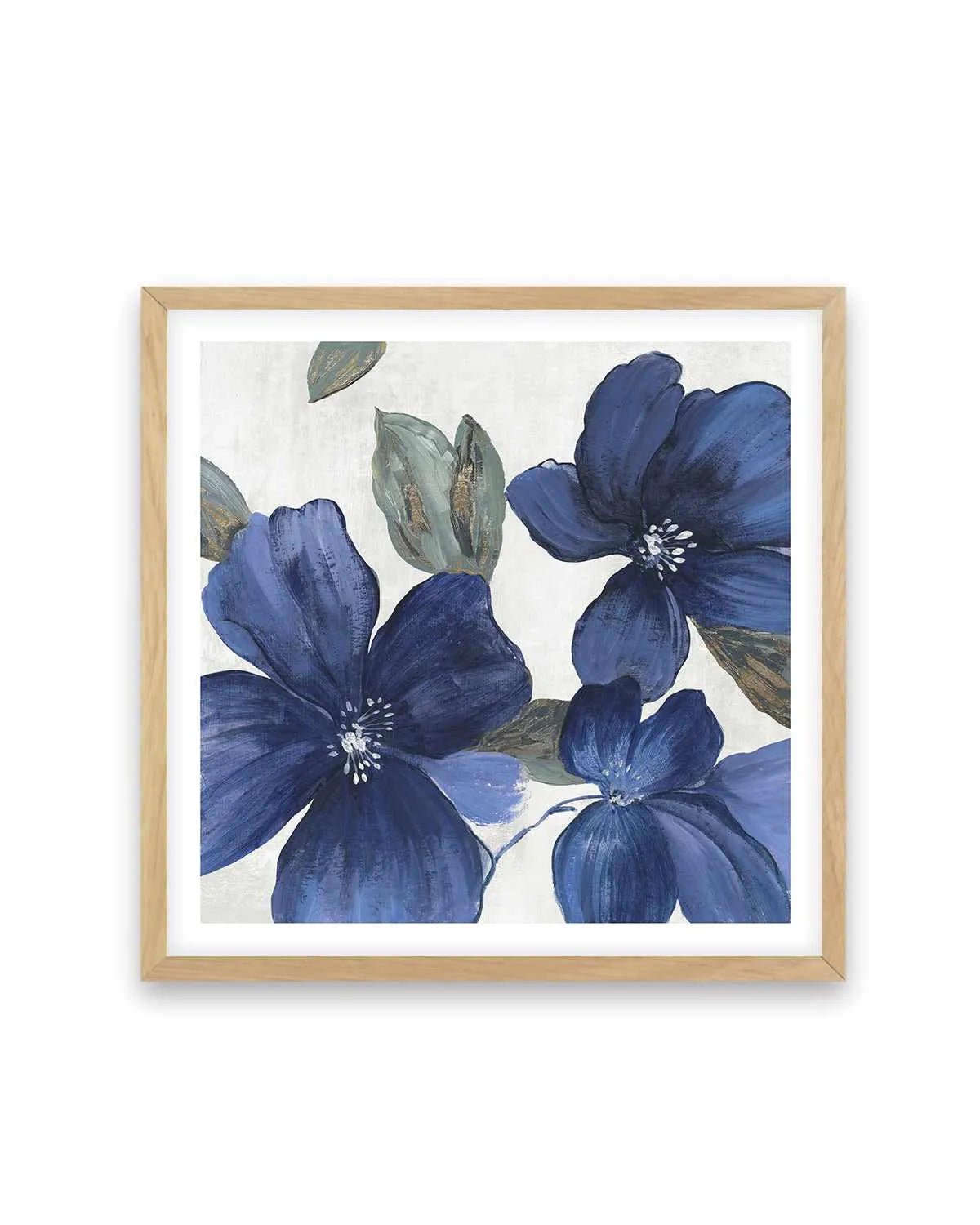 Indigo Spring Florals I Art Print from Olive et Oriel where you can shop wallpaper and artworks online