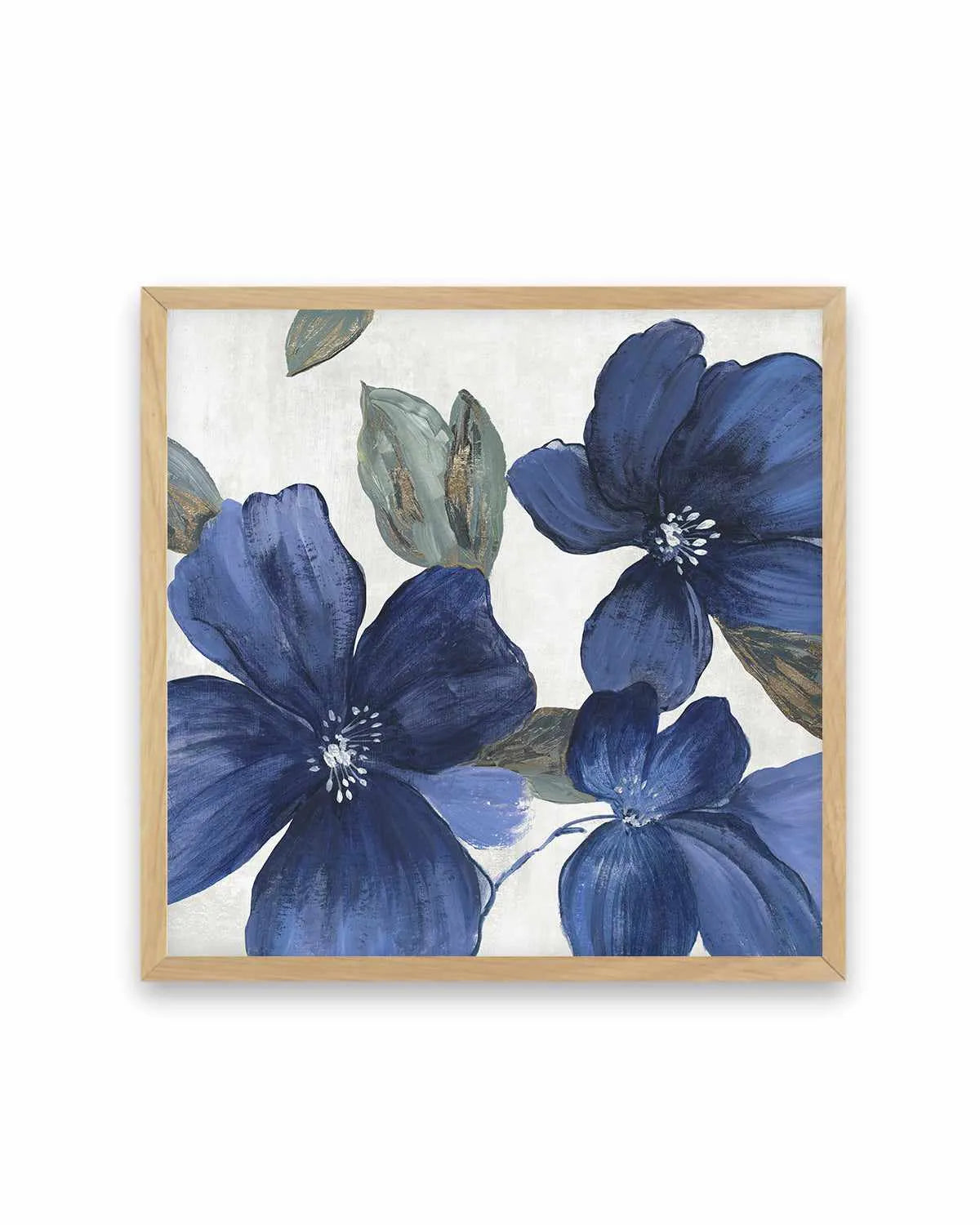Indigo Spring Florals I Art Print from Olive et Oriel where you can shop wallpaper and artworks online