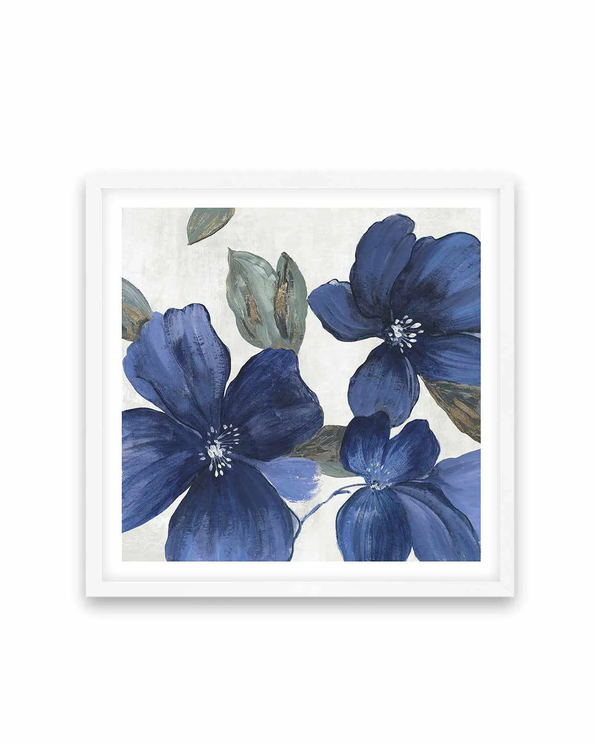 Indigo Spring Florals I Art Print from Olive et Oriel where you can shop wallpaper and artworks online