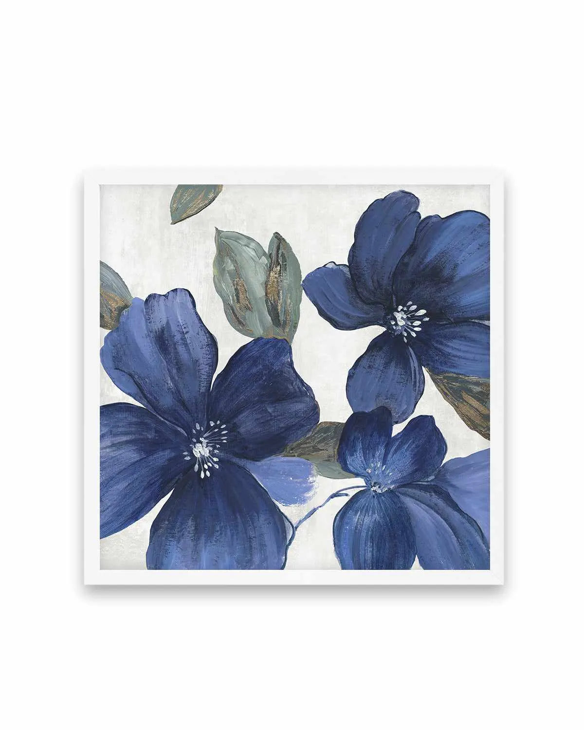 Indigo Spring Florals I Art Print from Olive et Oriel where you can shop wallpaper and artworks online