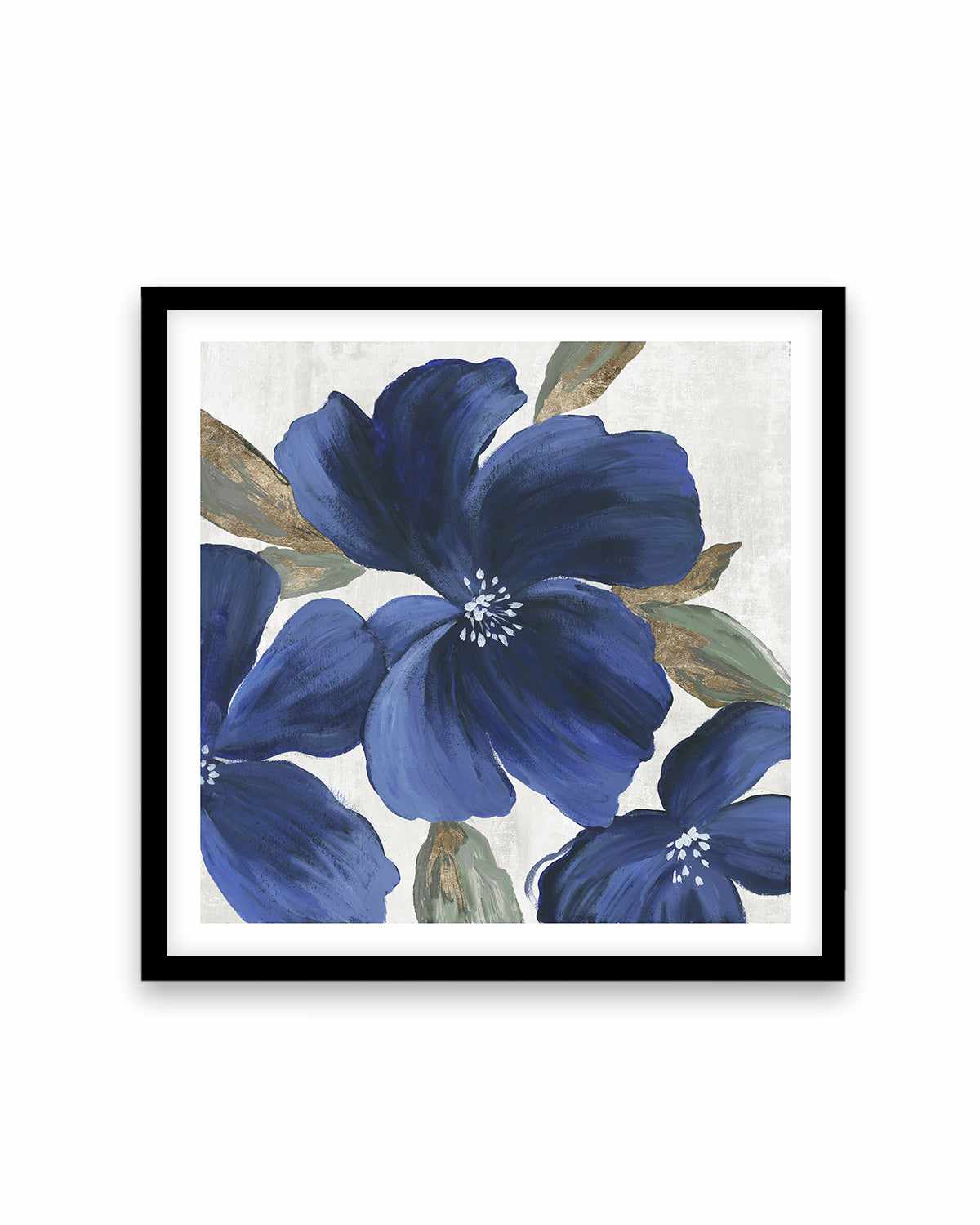 Indigo Spring Florals II Art Print