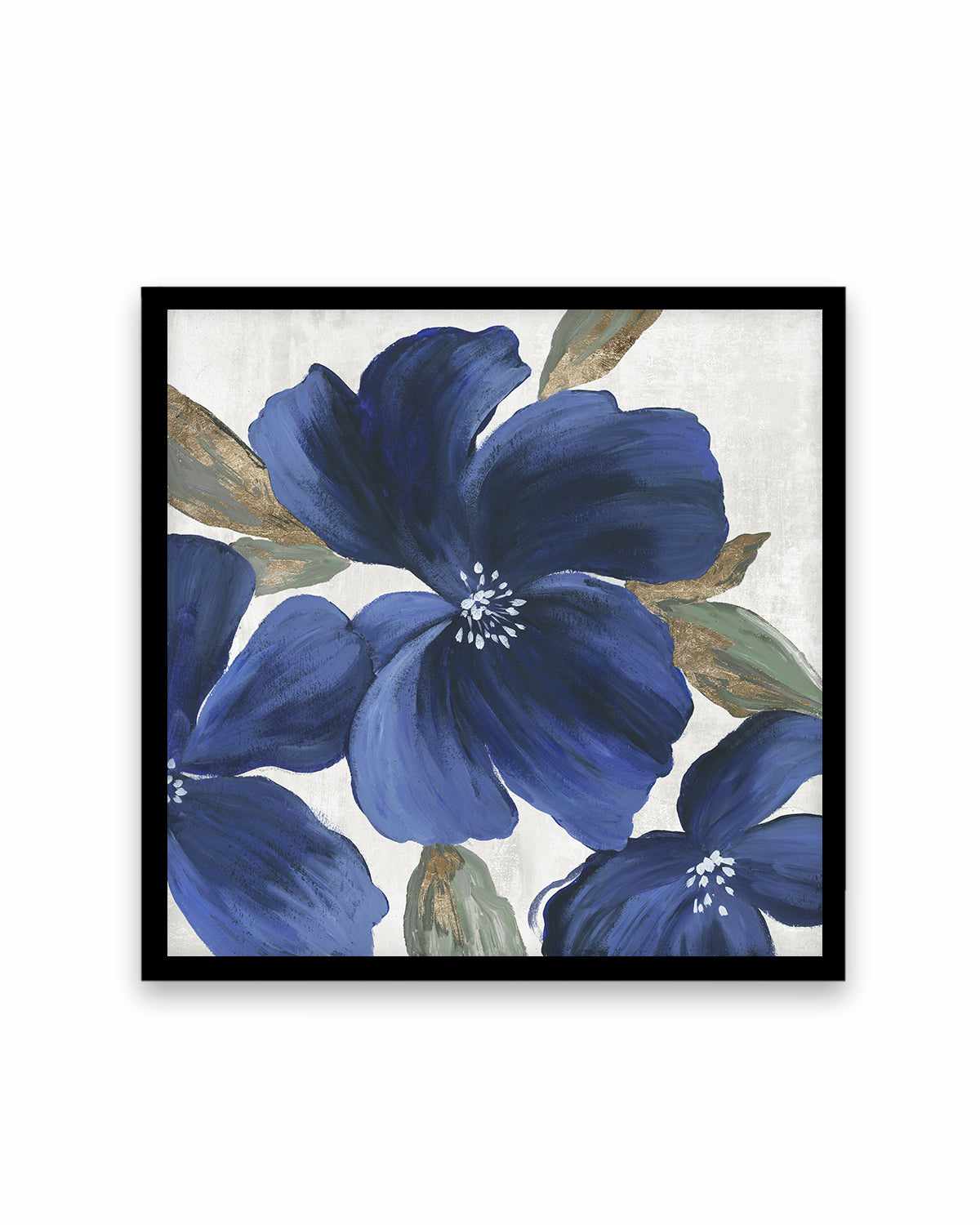 Indigo Spring Florals II Art Print