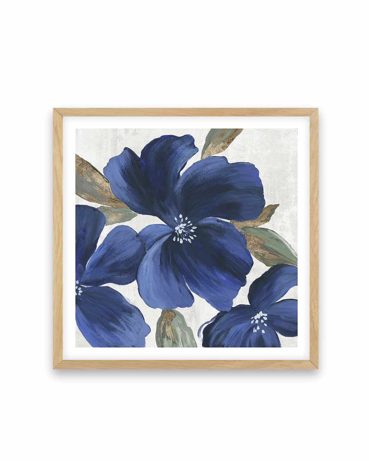 Indigo Spring Florals II Art Print