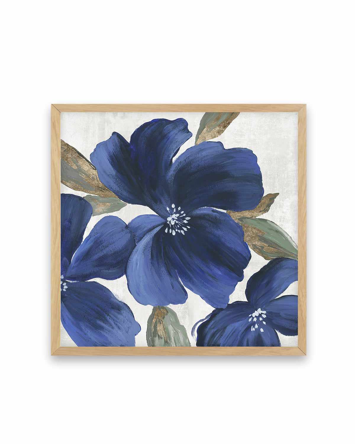 Indigo Spring Florals II Art Print