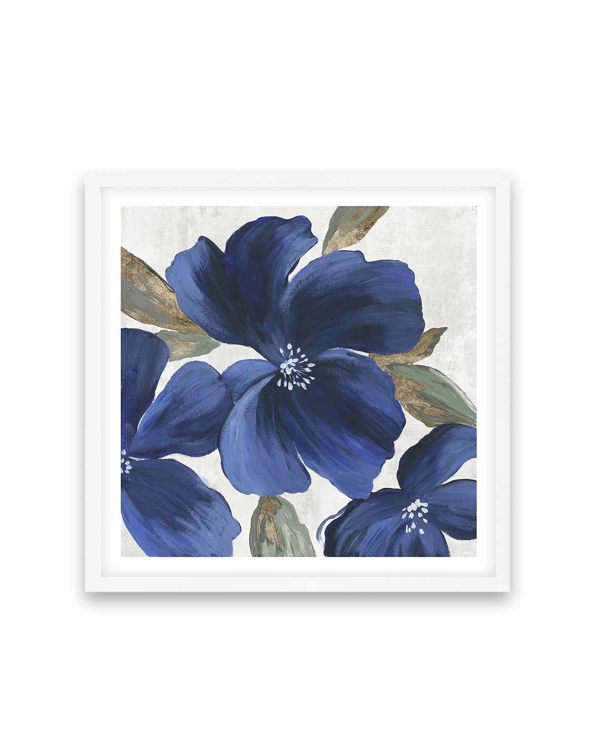 Indigo Spring Florals II Art Print