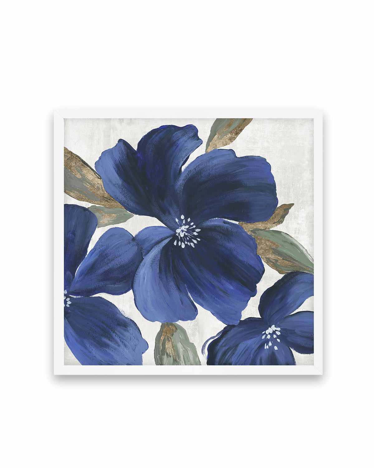 Indigo Spring Florals II Art Print