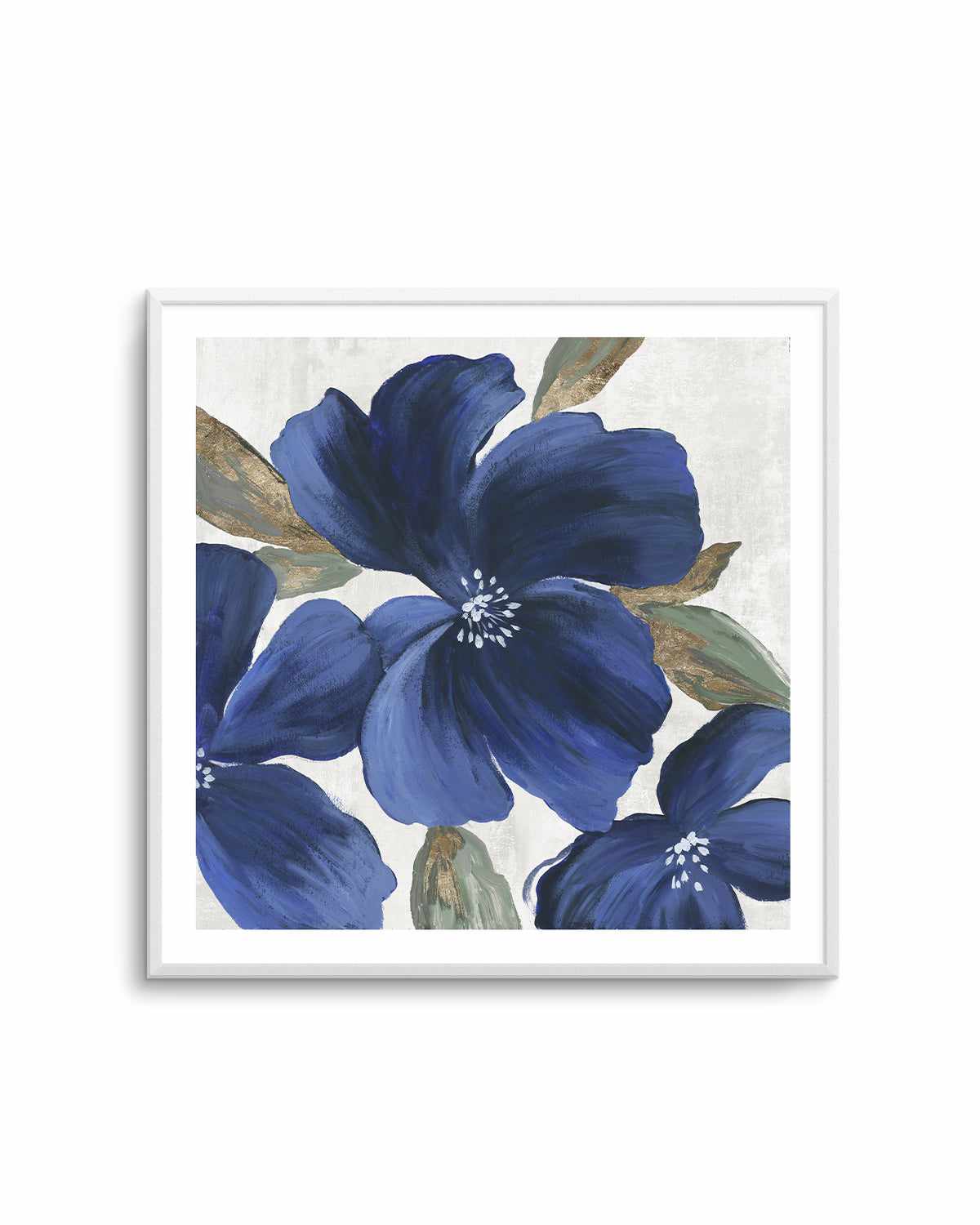 Indigo Spring Florals II Art Print