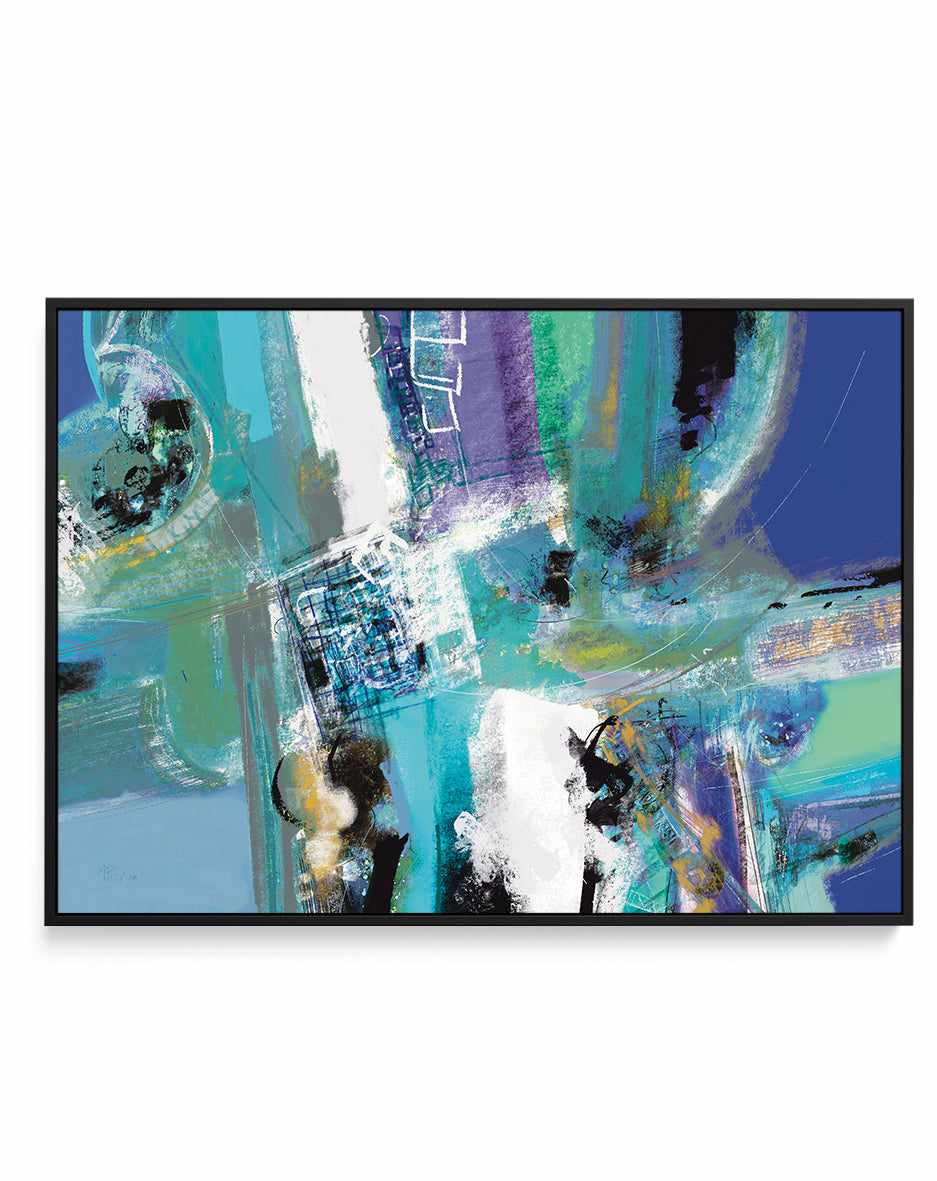 Industrial Blue by Maurizio Piovan | Framed Canvas Art Print