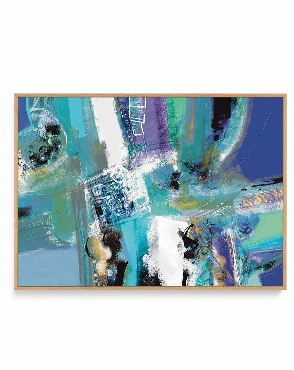 Industrial Blue by Maurizio Piovan | Framed Canvas Art Print