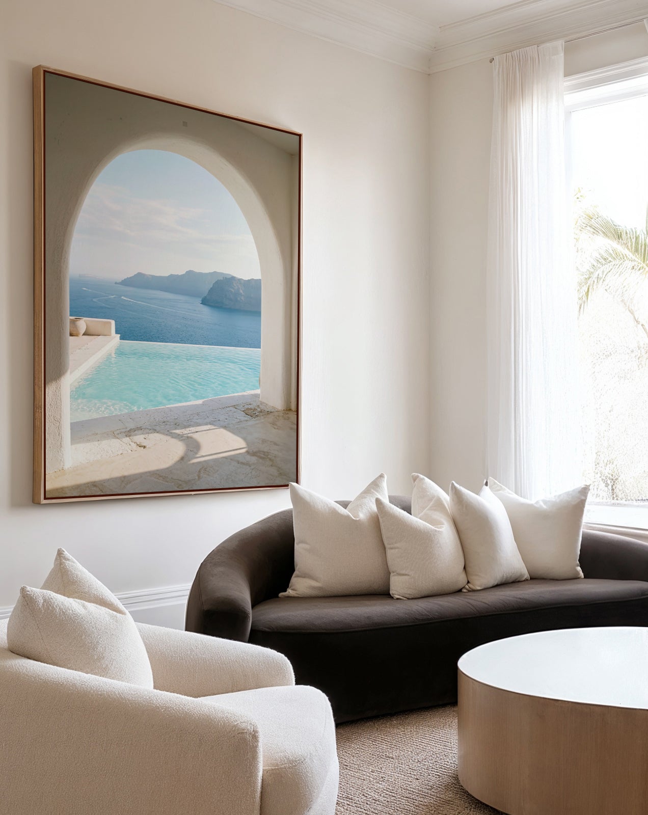 Infinity Arch View | Framed Canvas Art Print